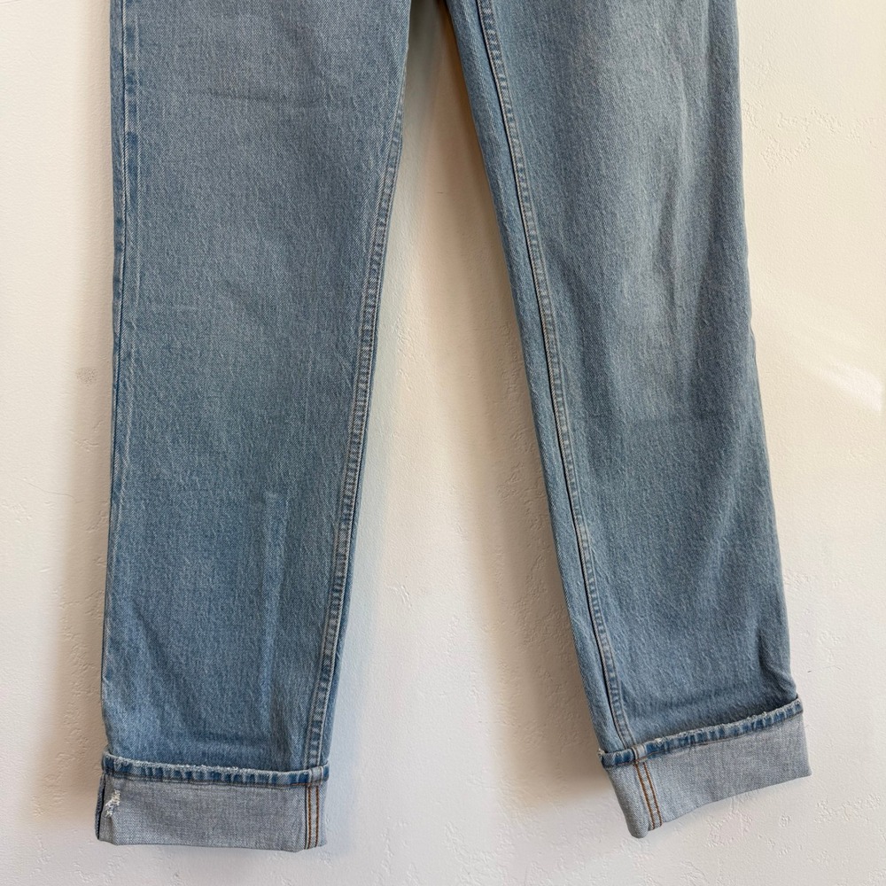 Abercrombie & Fitch 90s Straight Ultra High Rise Denim Jeans Light Blue 26 2L - Picture 4 of 12